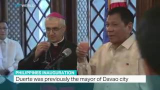 Rodrigo Duterte sworn in as president in Philippines, Melanie Ralph reports