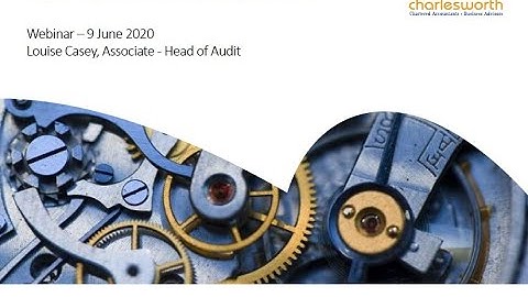 Impact of COVID 19 on Audit Processes Webinar   9 June 2020