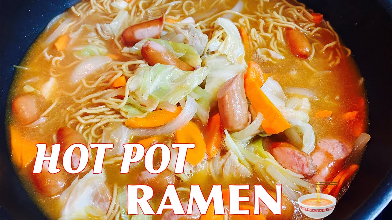HOT POT RAMEN 🍜 in Japan by Jhane and junchan vlogs YouTube