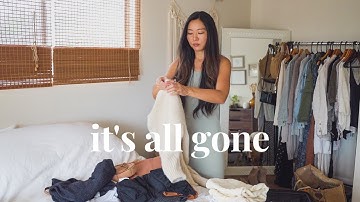 I got rid of 75% of my clothes and I