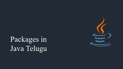 Packages in Java Telugu