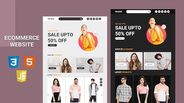 How To Make A Responsive E-Commerce Fashion Website Design Using [ HTML CSS JS ] - From Scratch