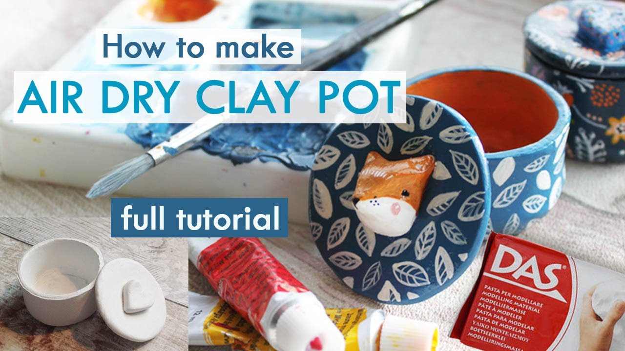 Air Dry Clay - How to Glaze and Finish 