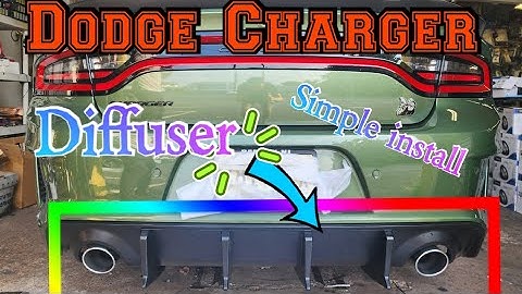 2023 Dodge Charger How to install Diffuser on rear bumper step by step