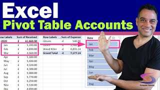 How to use a Pivot Table to view Accounts? by Computer Tutoring 6,637 views 3 years ago 11 minutes, 7 seconds