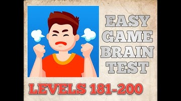 Easy Game Brain Test Gameplay : Walkthrough Levels 181-200 | VAMPIRE GAMING