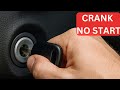 Car Cranks But Does Not Start: Diagnosis and Repairs