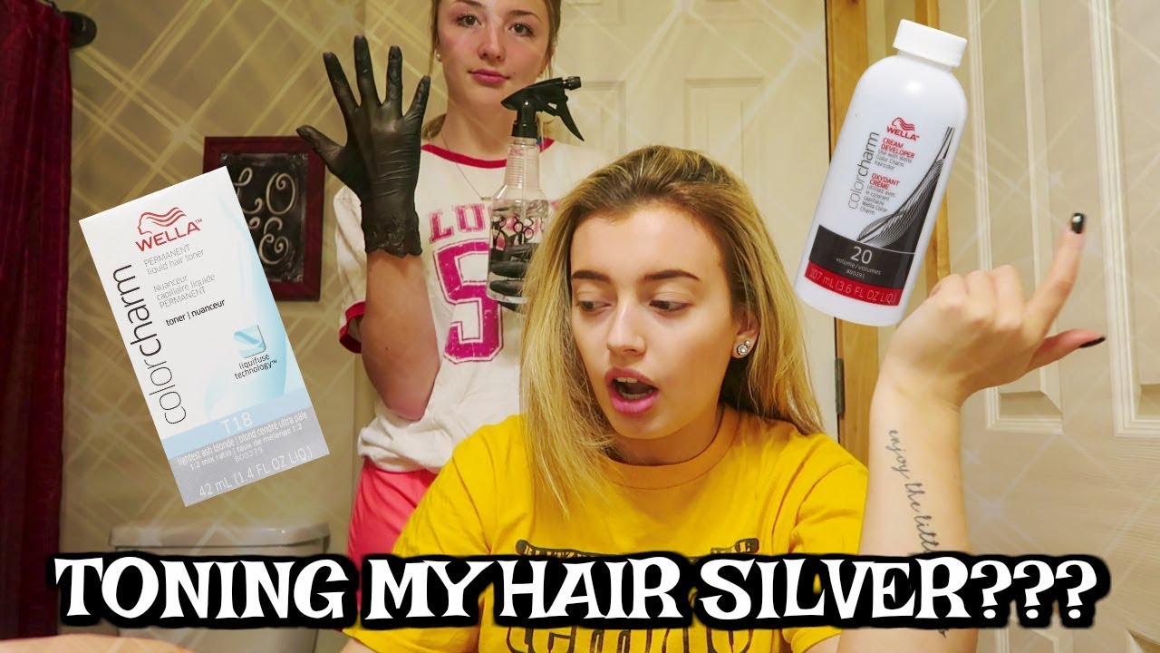 TONING MY HAIR | USING WELLA T18 | IT TURNED SILVER?!?!