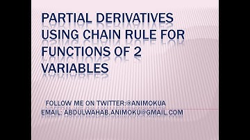How to find partial derivatives using chain rule for functions of 2 variables