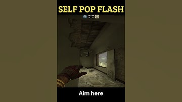 SELF POP FLASH on MIRAGE #shorts #csgo