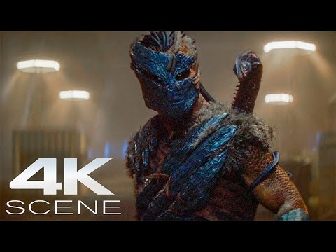 Dek Vs Everyone Weyland Yutani Synthetics 2025 Fight Scene Predator Badlands Movie Clip 4K 