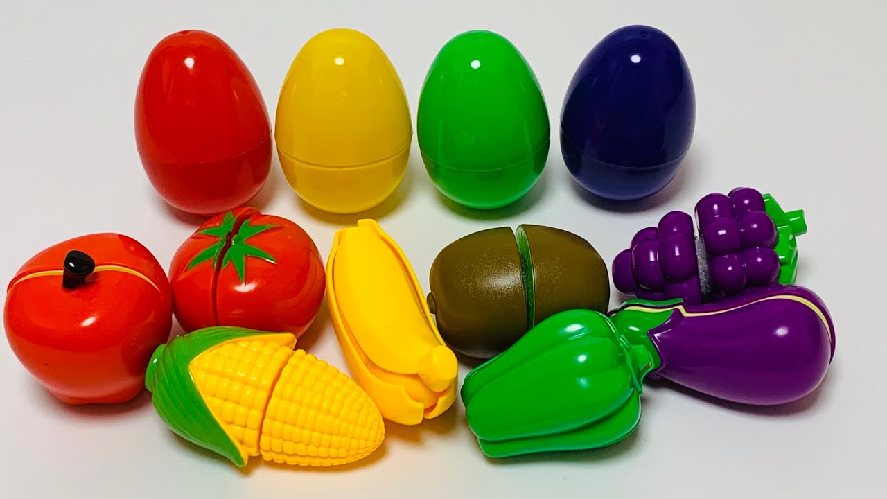 Learn Colors with Fruits and Vegetables Toys Happy Toys 2 YouTube