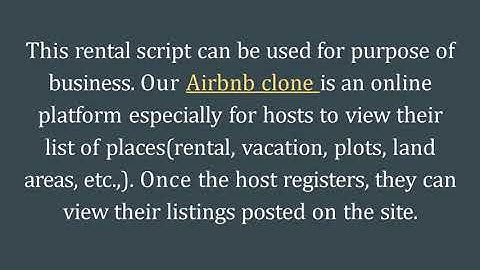Best Airbnb Clone Script - DOD IT Solutions
