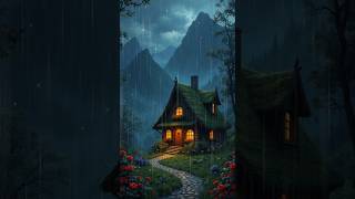 Rainy Night in the Rose Garden Cottage | Sleep & Relaxation Ambience#sleepmusic#relaxingsounds#rain screenshot 5