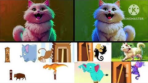 Hickory Dickory Dock Animal Show in Blending and Mirroring Effects