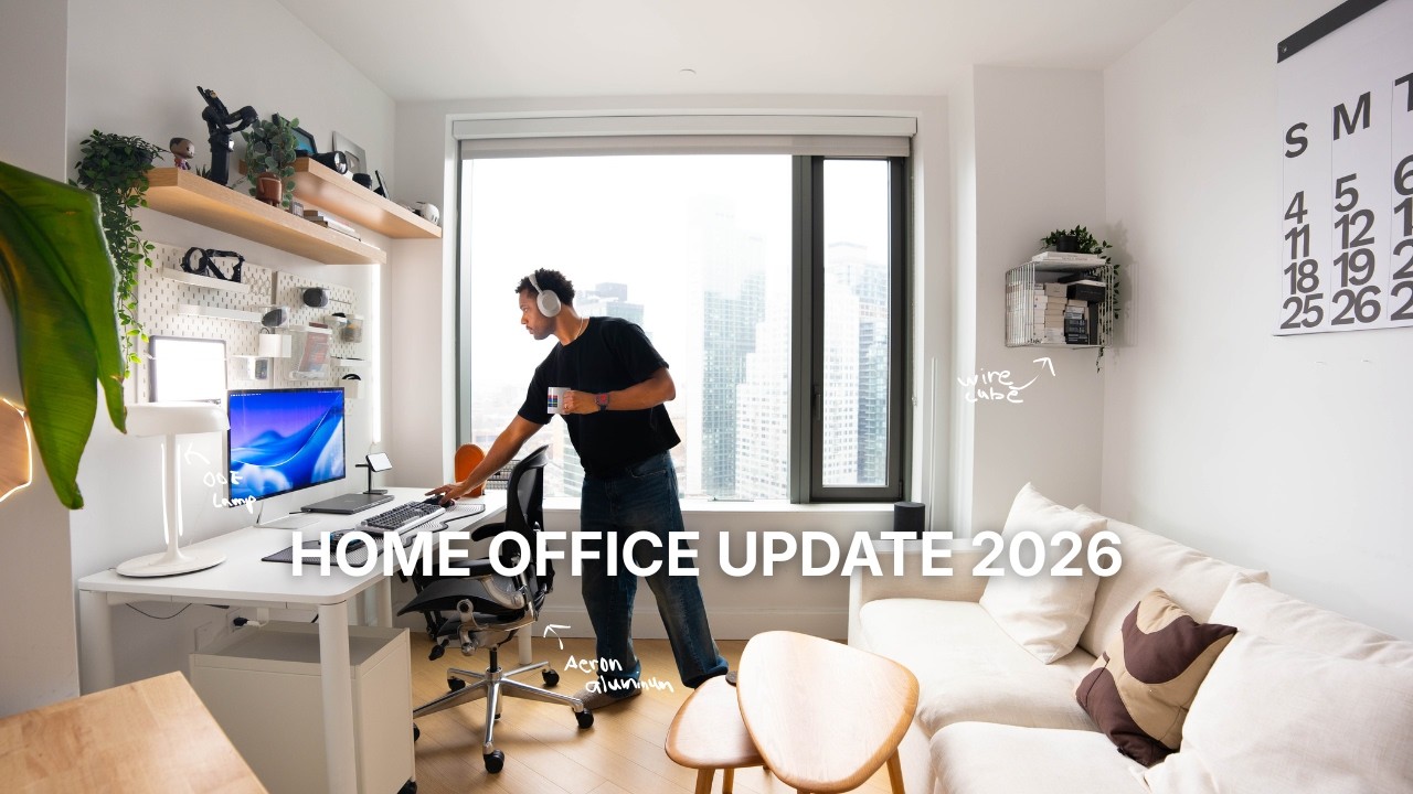 The DREAM Home Office Setup 2026 - Full Desk & Room Redesign