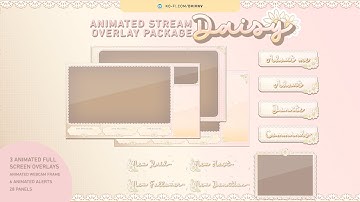"Daisy" Animated Stream Overlay Package
