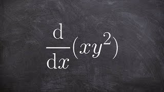 Implicit differentiation using the product rule