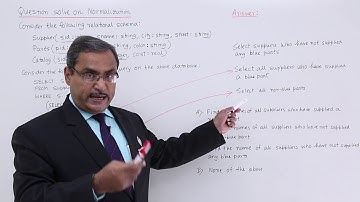 DBMS - Question Solve on Normalization - 2