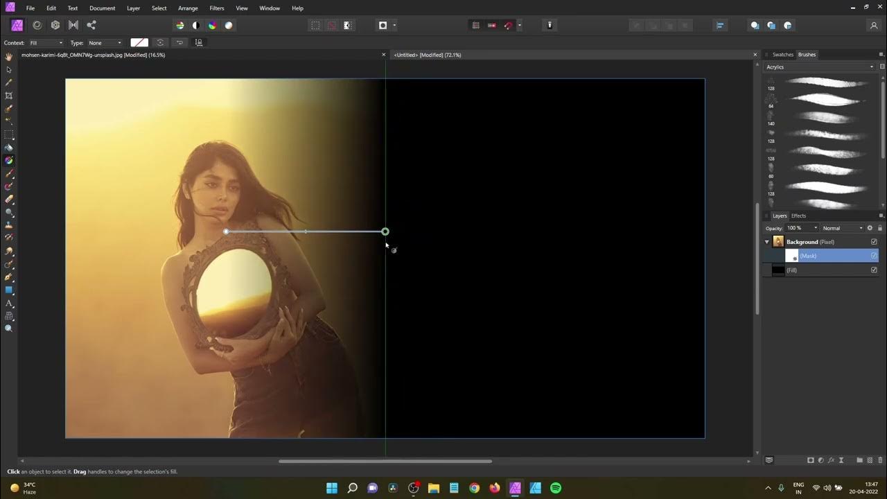 How To Blend Images In Background in Affinity Photo YouTube