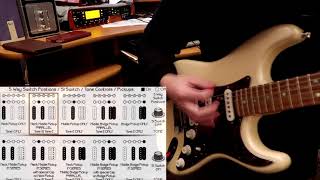 Samarium Cobalt Noiseless pickups Fender American Deluxe HSS Stratocaster Clean