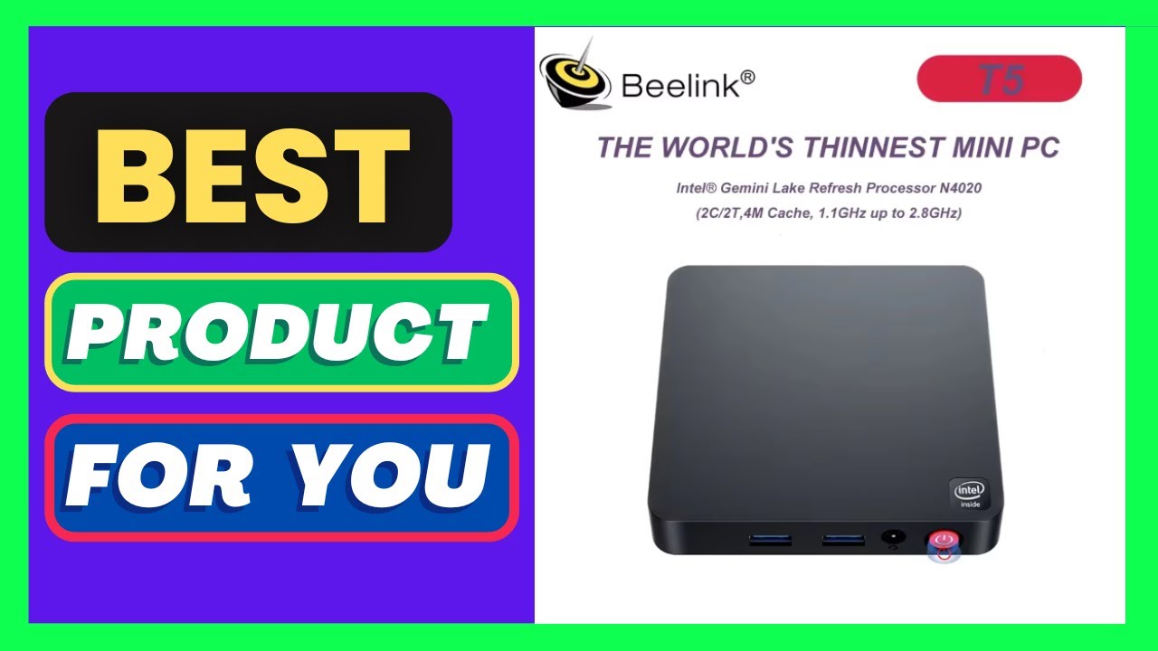 Beelink T5 MINI PC CPU Intel N4020 4GB DDR4 64GB EMMC