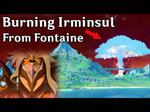 Exploring Teyvat While Irminsul BURNS in Genshin Impact