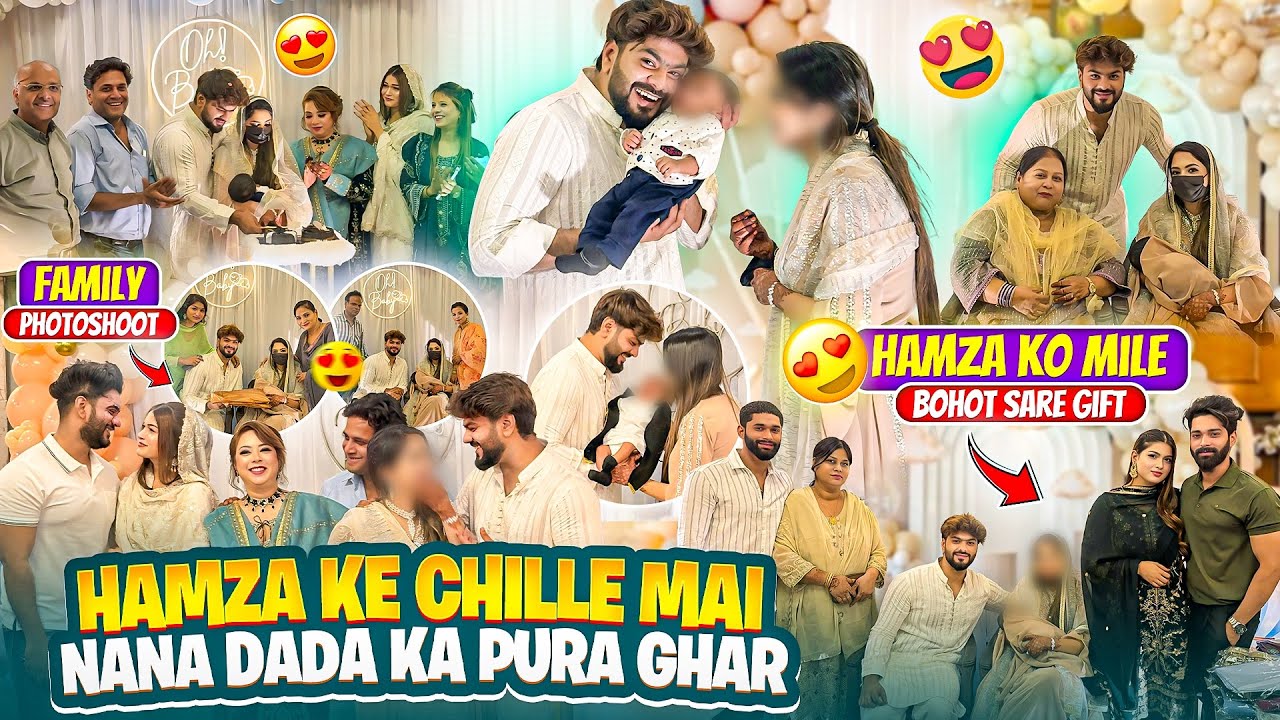 Hamza Ke Chille Mai Aaye Nana Dada Ka Pure Ghar😍Bohot Sare Gift🤩Family Photoshoot❤️Aman’s Family