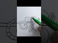 Draw Chameleon #art #drawing #trending #tutorial #foryou #shorts #reels #viralvideo #colors #easy
