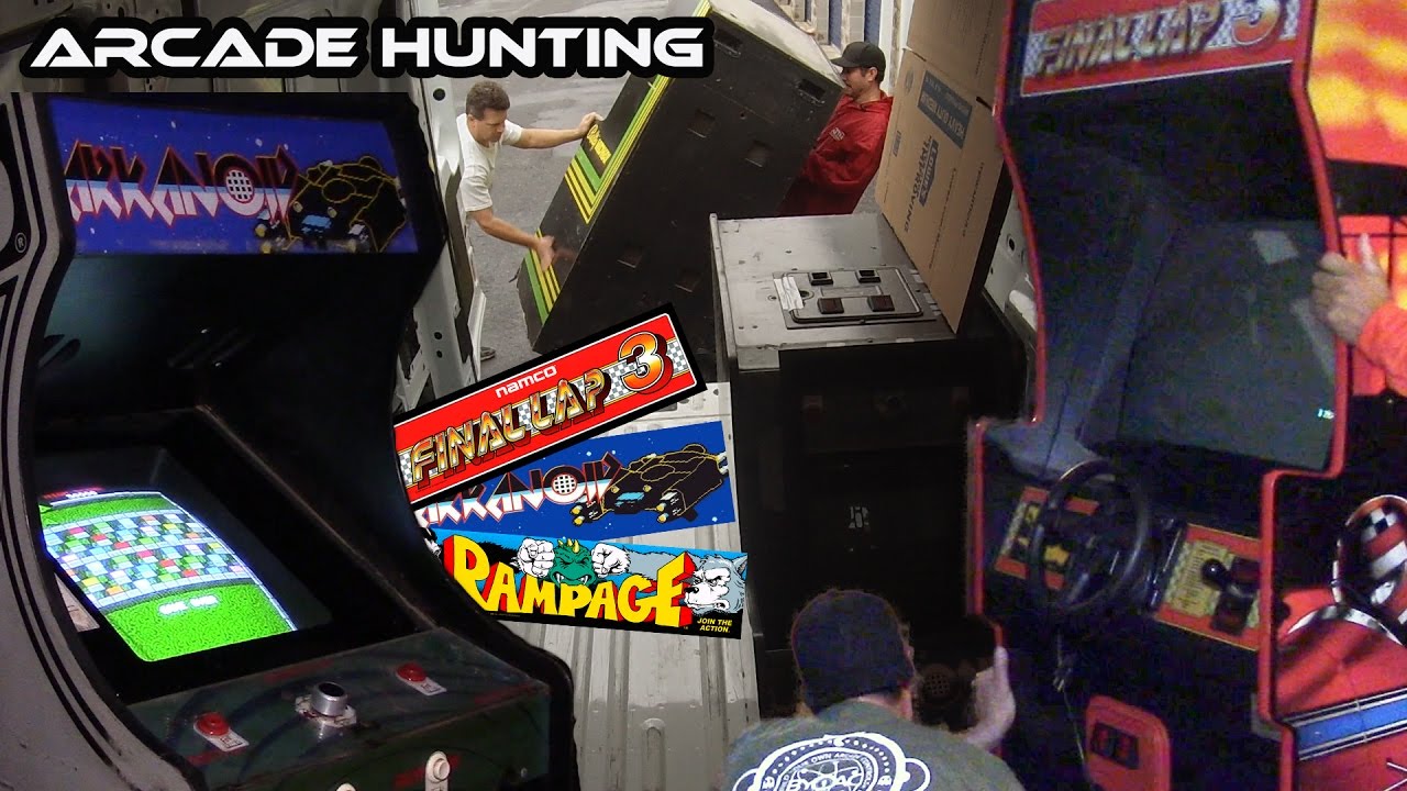 Arcade Hunting:  Final Lap 3, Taito Arkanoid, and Rampage triple pick up!