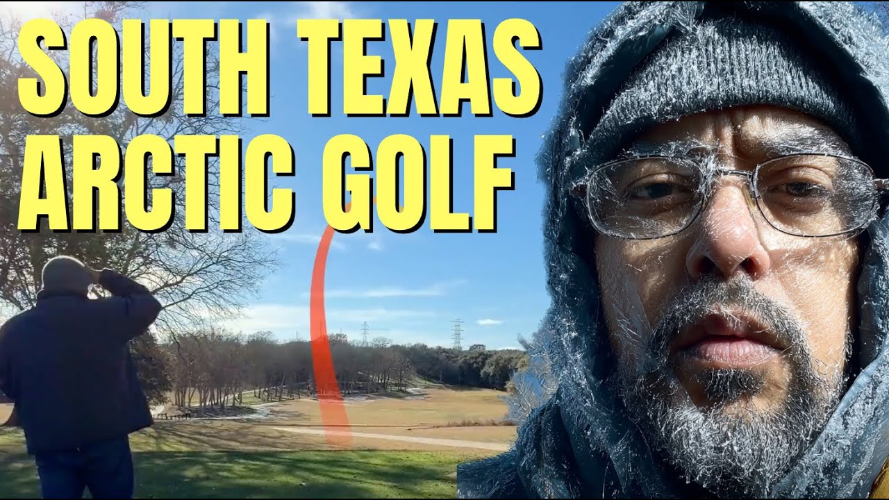 Freezing South Texas Winter Golf Nine Holes Eight Clubs