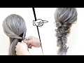 ☆かわいい編みおろしのヘアアレンジ！くるりんぱだけでできます！ベース巻きなし！