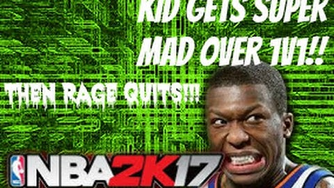 TRASH TALKING KID GET TRASHED IN 1V1!!! HE RAGE QUIT!!! SAYS HE IS SORRY!!