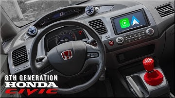 Adding Wireless Apple CarPlay & Android Auto To My 8th Gen Honda Civic (2006-2011) | Sony XAV-AX4000