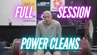 FULL SESSION of POWER CLEANS