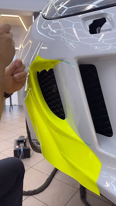 How to wrap the hardest part of a bumper #vinyl