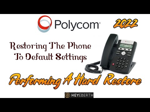 Video: ¿Cómo reinicio mi Polycom IP 331?