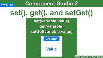 Set and Get Functions - Component.Studio 2 - E30 (V. 2022-11-05)