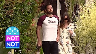 Ben Affleck Picks Up After His Dog On Walk With Ana De Armas