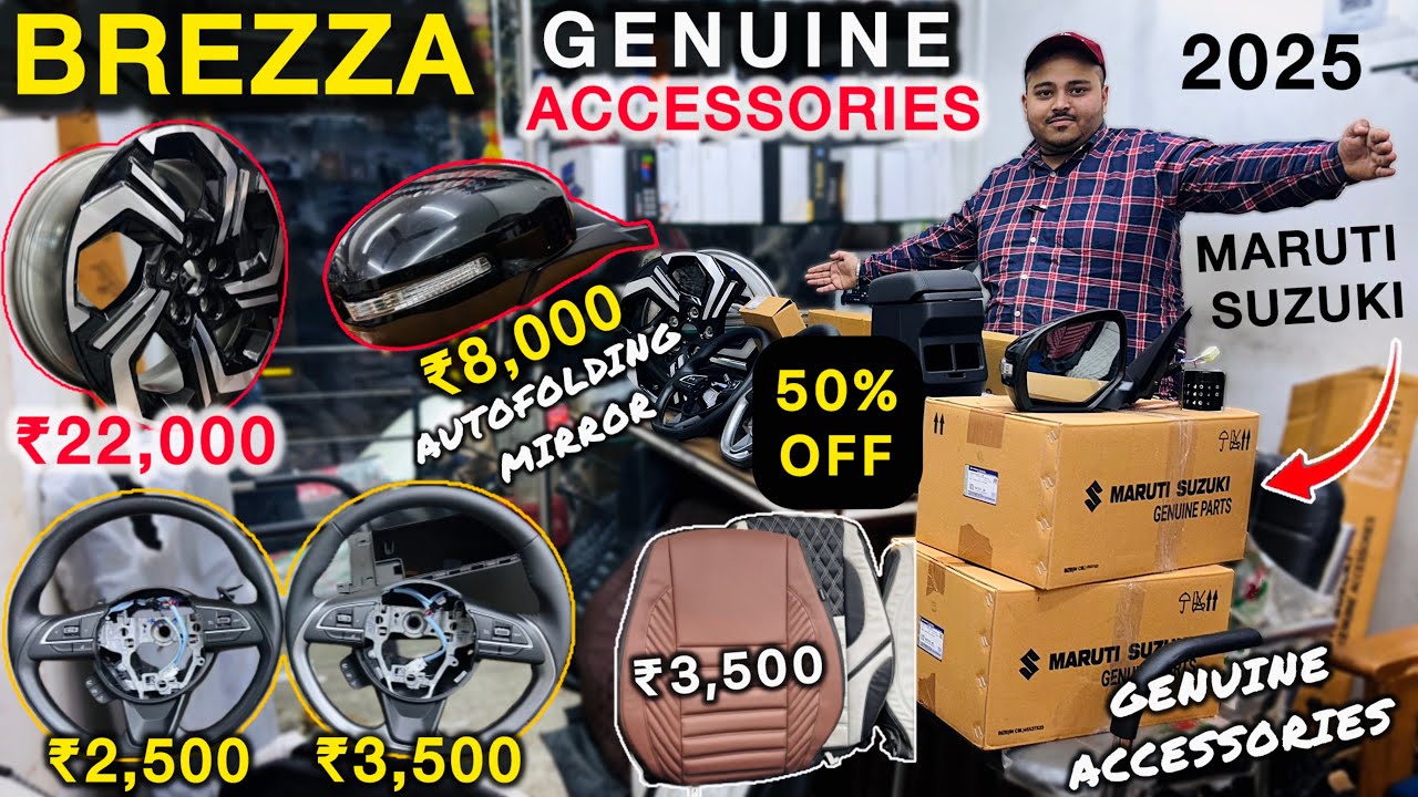 2025 BREZZA Genuine Accessories🔥 Maruti Genuine Accessories😍 Brezza Modified