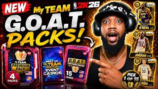 I'M DONE Opening Packs...I Built the Most BROKEN MyTEAM in 2K26 | GOAT PACKS