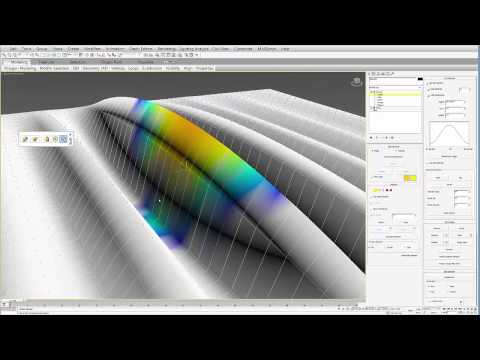 3ds Max Tutorial: Using the Soft Selection Tools in an Edit Poly Object