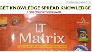 COMPUTER IT MATRIX PART-2 CLASS-3 CH-4 OPERATING SYSTEM