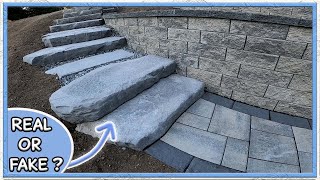 Building a Beautiful Staircase - (Nicolock) "Irregular Steps"