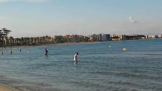 Барселона Пляж Море Песок