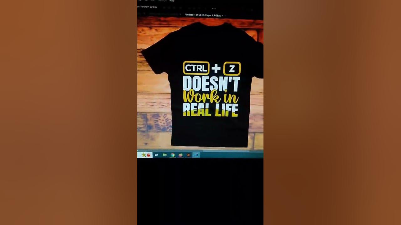 Ctrl + Z Doesn't Work In Real Life. tshirt tshirtdesign blacktshirt