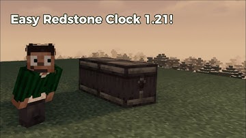 How To Make An Easy Minecraft 1.21 Redstone Clock.