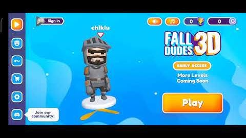 Fall Guys Mobile | Fall Dudes | Level -1 | 3D | Funny🤣 Gameplay
