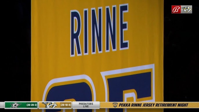 Predators Honour Pekka Rinne With A Heartfelt Jersey Retirement