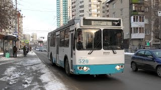 Троллейбус Екатеринбурга Зиу-682Г-016.03 Борт. №520 Маршрут №4 На Остановке 